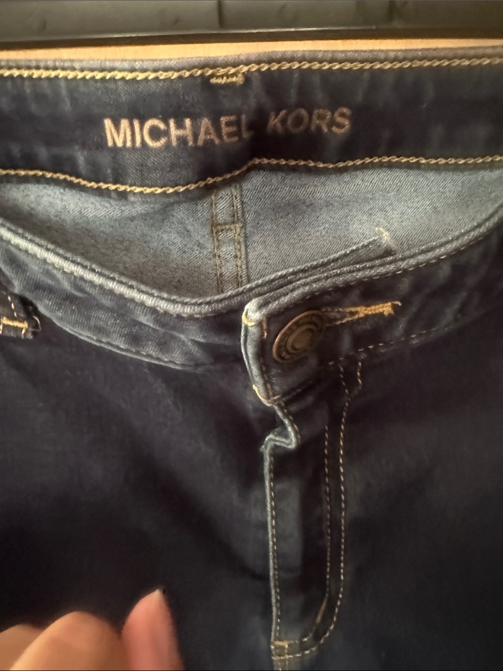 Michael Kors Dark Blue Women's Jeans Capri length - Picture 3 of 6